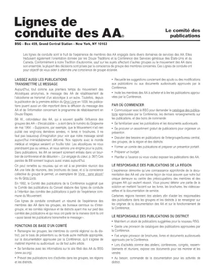 Le comité des publications